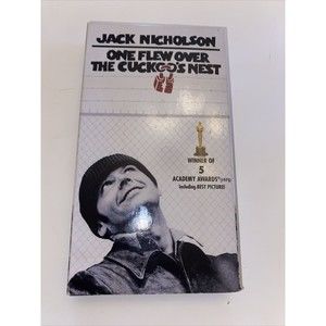1975 One Flew Over Cuckoos Nest Nicholson OOP 1997 VHS Movie Vintage